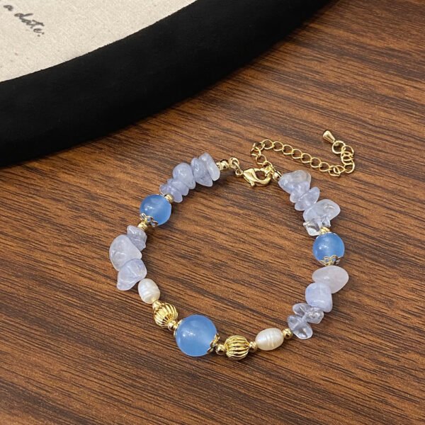 Pearl Aquamarine Bracelet - 图片 2