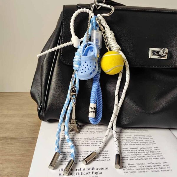 Blue Color Cave Shoes Keychain Bag Pendant